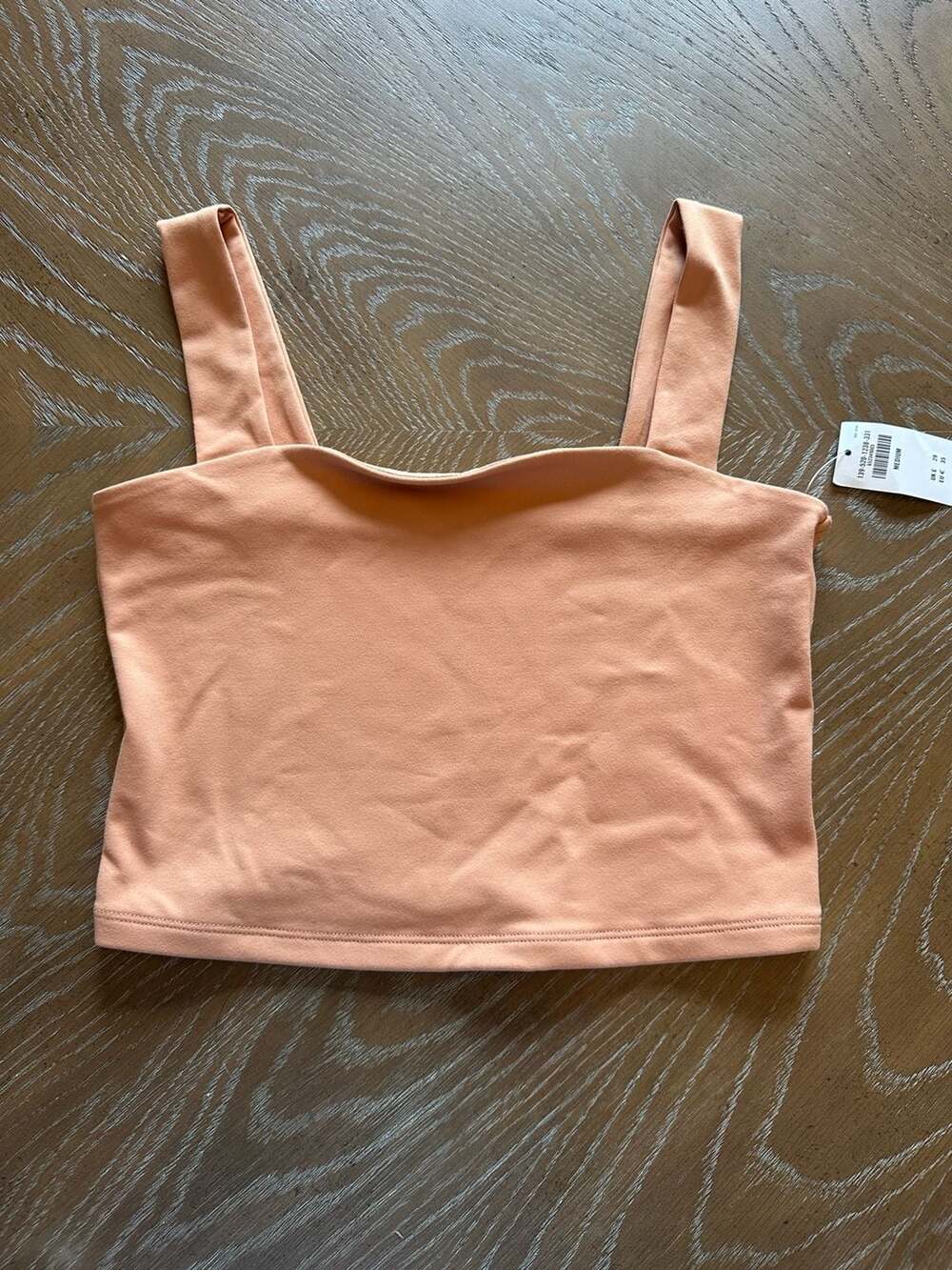 Abercrombie & Fitch Soft A&F Collection Square Neck Cropped Tank Top
